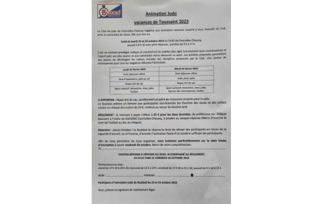 Animations vacances de la Toussaint